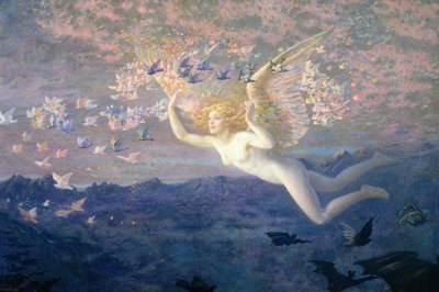 Auf den Flügeln des Morgens, 1905 von Edward Robert Hughes