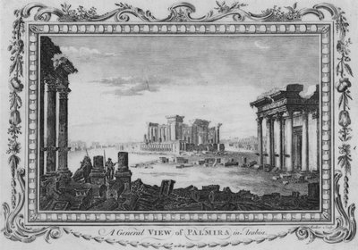 Eine Gesamtansicht von Palmira in Arabien, um 1770 von Edward Rooker