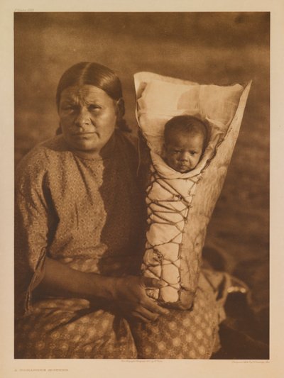 Eine Comanche-Mutter von Edward S. Curtis