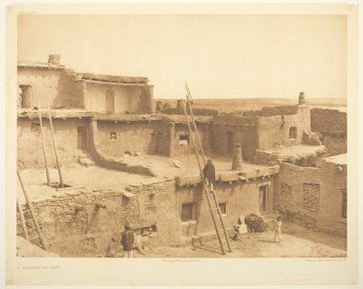 Eine Ecke von Zuni von Edward S. Curtis