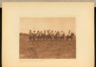 Häuptlinge in der Sonnentanzparade - Cheyenne von Edward S. Curtis