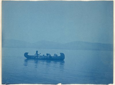 Überquerung des Lake-Kutenai von Edward S. Curtis