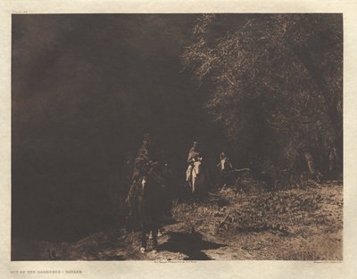 Portfolio I, Platte 37: Aus der Dunkelheit-Navaho von Edward S. Curtis