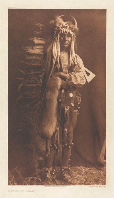 Portfolio VI, Platte 206: Eisenbrust - Piegan von Edward S. Curtis