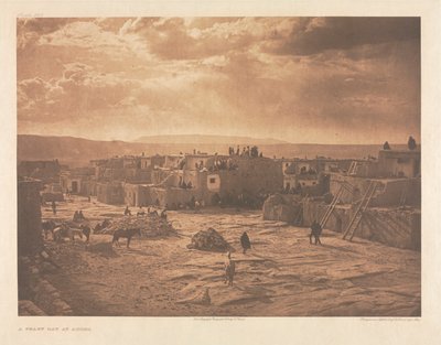 Portfolio XVI, Platte 565: Ein Festtag in Acoma von Edward S. Curtis