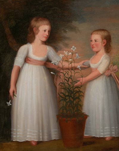 Die Davis-Kinder Eliza Cheever Davis und John Derby Davis, 1795 von Edward Savage