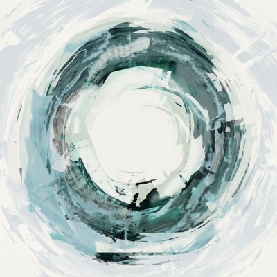 Flüssiger Aqua-Kreis von Edward Selkirk