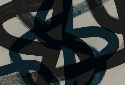 Verflochtene Blaue Striche von Edward Selkirk