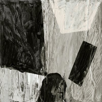 Texturiertes Abstrakt Monochrom von Edward Selkirk