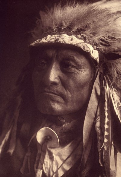 Crazy Thunder, ein Sioux Teton (Oglala) von Edward Sheriff Curtis