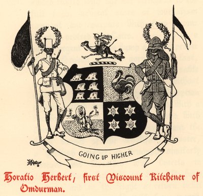 Horatio Herbert, erster Viscount Kitchener von Omdurman (Stich) von Edward Tennyson Reed