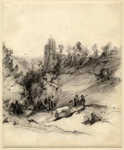 Roslin (Rosslyn) Schloss von Edward Thomas Daniell