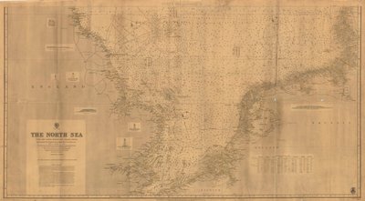 Die Nordsee [Südliches Blatt] aus den neuesten britischen und ausländischen Vermessungen von Edward Weller