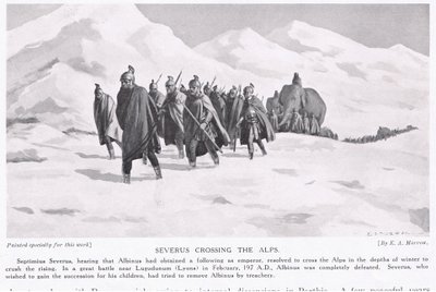 Severus überquert die Alpen von Edwin A. Morrow