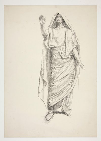 Anthony (Vorzeichnung für .3138) - Julius Caesar von Edwin Austin Abbey