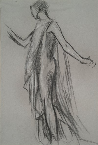 Frühe Figurenstudie von Edwin Austin Abbey