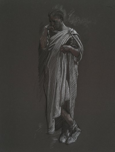 Figurenstudie für von Edwin Austin Abbey