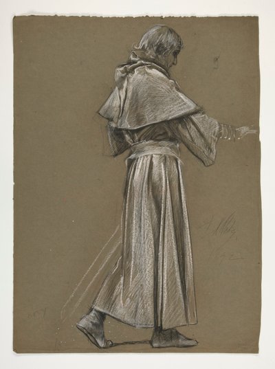 Figurenstudie für König Artus von Edwin Austin Abbey