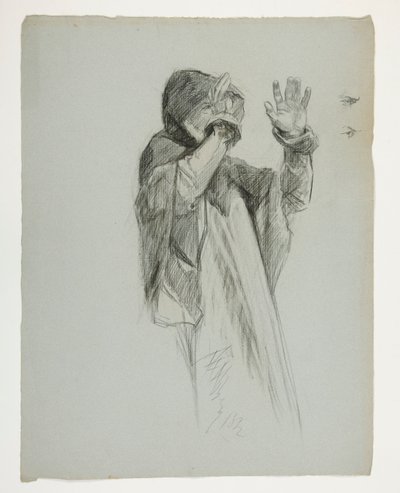 Figurenstudie für König Artus von Edwin Austin Abbey