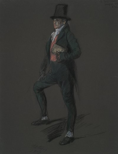 Figurenstudie für die Figur von Dr. Casper Wistal von Edwin Austin Abbey