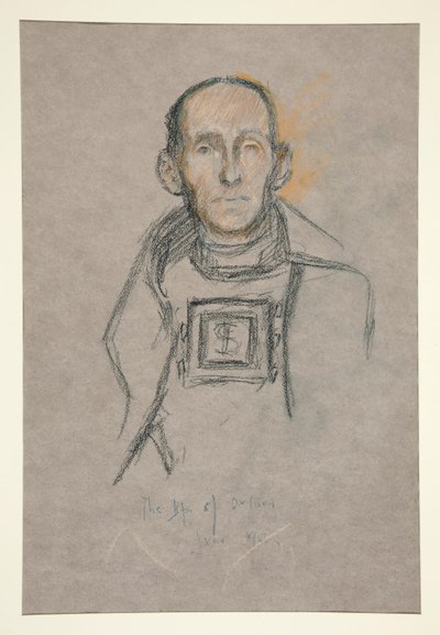 Kopf und Schultern, Krönungsporträt von Edward VII von Edwin Austin Abbey