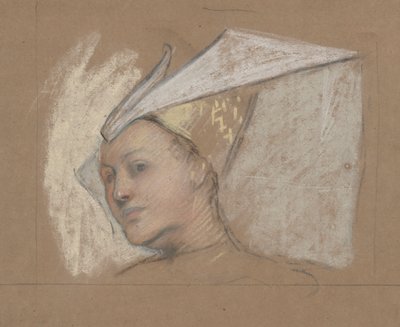 Kopf von Lady Anne, aus Richard III von Edwin Austin Abbey