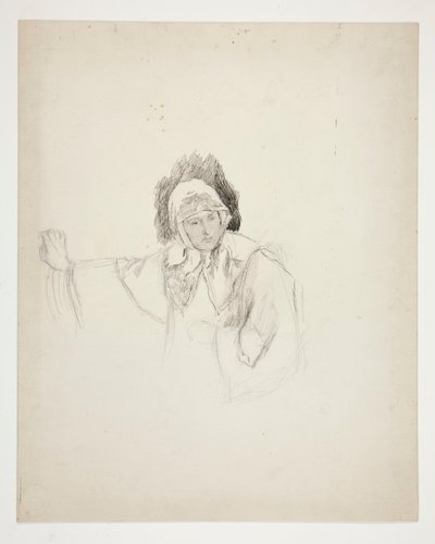 Isabella im Kloster (Studie für .1103), Akt I, Szene V, Maß für Maß von Edwin Austin Abbey