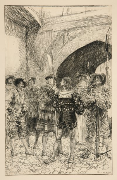 Lucio und Claudio - Akt I, Szene iii, Maß für Maß von Edwin Austin Abbey