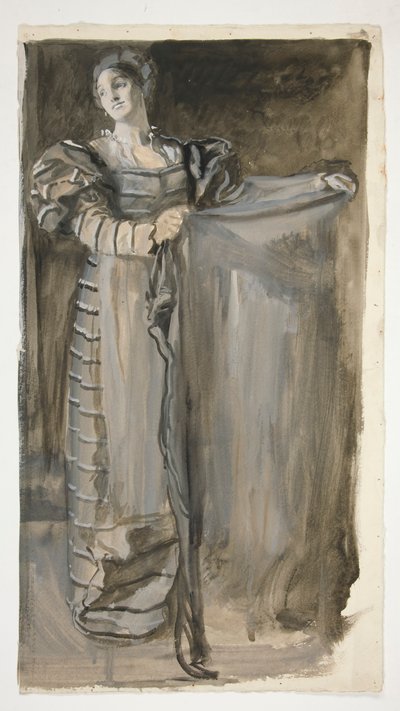 Vorstudie für Othello (?) von Edwin Austin Abbey