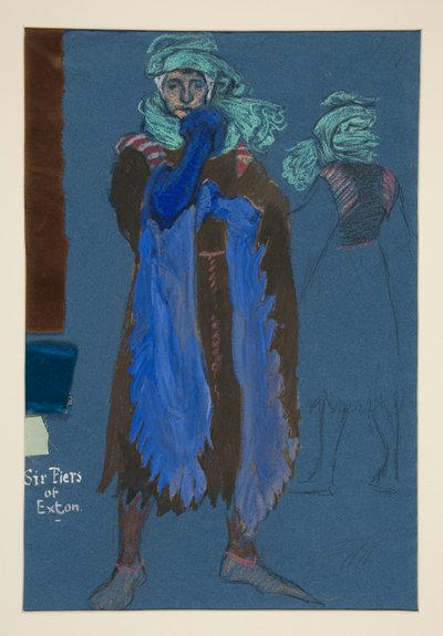 Sechs Pfeiler von Exton, Kostümentwurf für Henry Irving von Edwin Austin Abbey