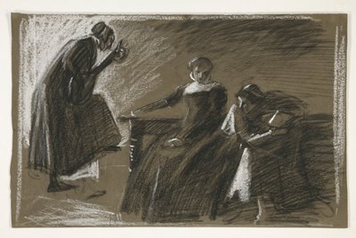 Skizze für ein nicht identifiziertes Shakespeare-Stück von Edwin Austin Abbey