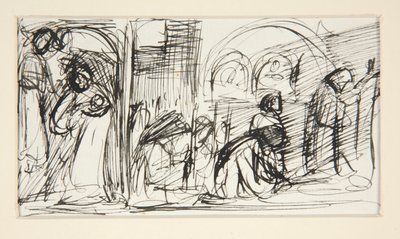 Studie für von Edwin Austin Abbey