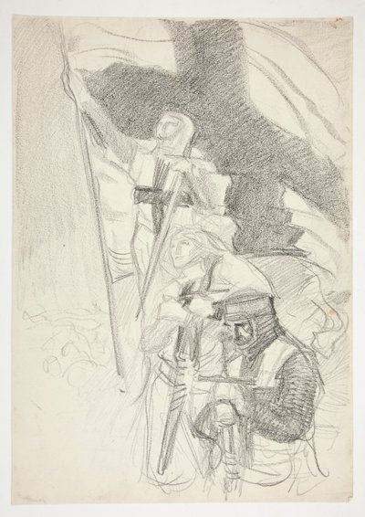 Studie für von Edwin Austin Abbey