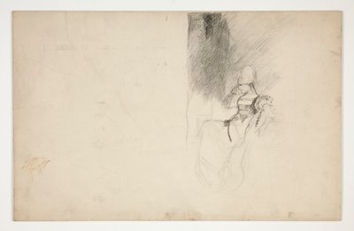 Studie für Mariana, aus Maß für Maß von Edwin Austin Abbey