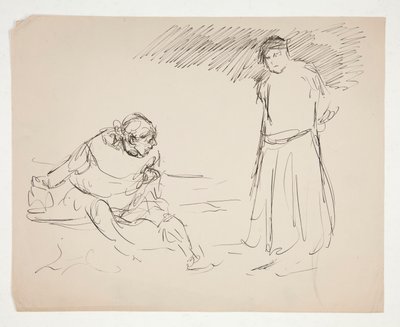 Studie für ein nicht identifiziertes Shakespeare-Stück von Edwin Austin Abbey