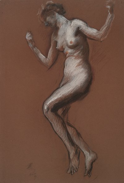 Studie für die Figur von 1 Uhr nachmittags von Edwin Austin Abbey
