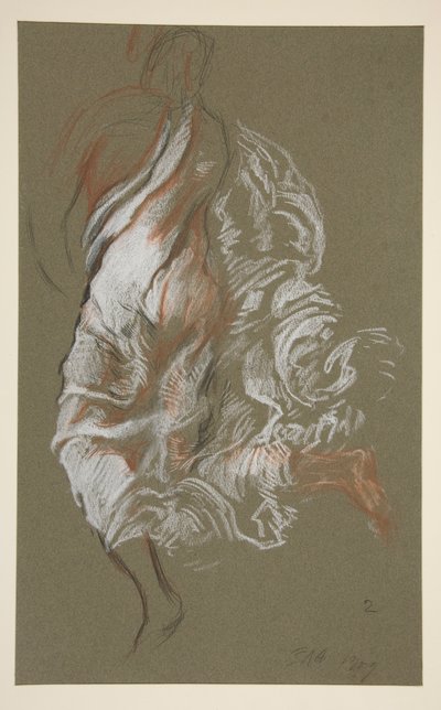 Studie für Figur von 14 Uhr von Edwin Austin Abbey