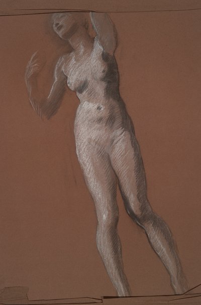 Studie für die Figur von 15 Uhr von Edwin Austin Abbey