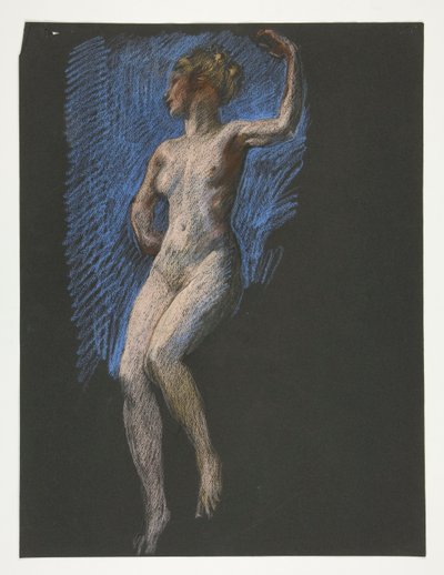 Studie für Figur von 4 Uhr nachmittags von Edwin Austin Abbey