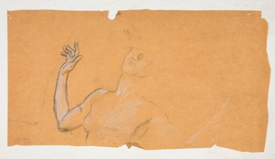 Studie für die Figur von 5 Uhr morgens von Edwin Austin Abbey