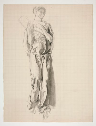 Studie für die Figur des Überflusses im Wandgemälde, Wissenschaft enthüllt die Schätze der Erde, im State Capitol Gebäude in Harrisburg, Pennsylvania von Edwin Austin Abbey