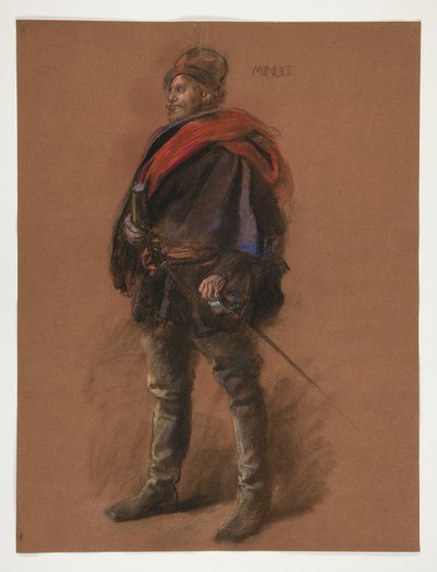Studie für die Figur von Captain Peter Minuit von Edwin Austin Abbey