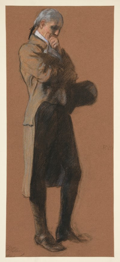 Studie für die Figur von Dr. Benjamin Rush, in von Edwin Austin Abbey
