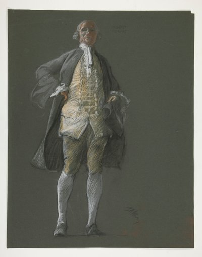 Studie für die Figur des Abgeordneten Robert Morris von Edwin Austin Abbey