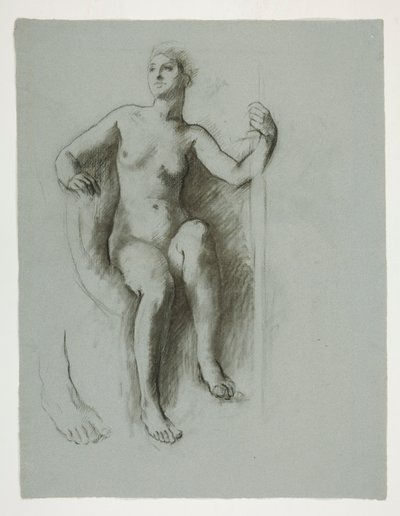 Studie für die Figur des Genius des Staates von Edwin Austin Abbey