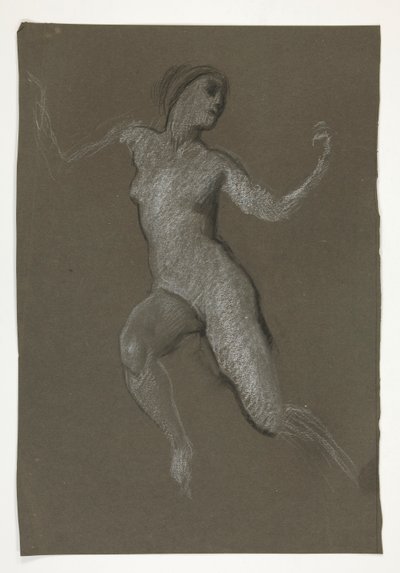 Studie für die Figur von 12 Uhr mittags von Edwin Austin Abbey