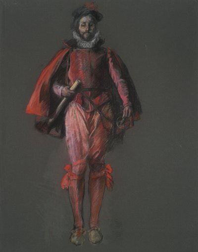 Studie für die Figur von Sir Walter Raleigh von Edwin Austin Abbey