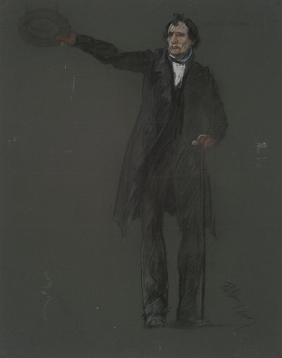 Studie für die Figur von Thaddeus Stevens von Edwin Austin Abbey