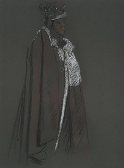 Studie eines Peers für die Krönung von Edward VII von Edwin Austin Abbey