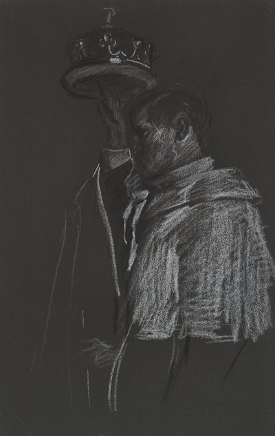 Studie eines Peers für die Krönung von Edward VII von Edwin Austin Abbey